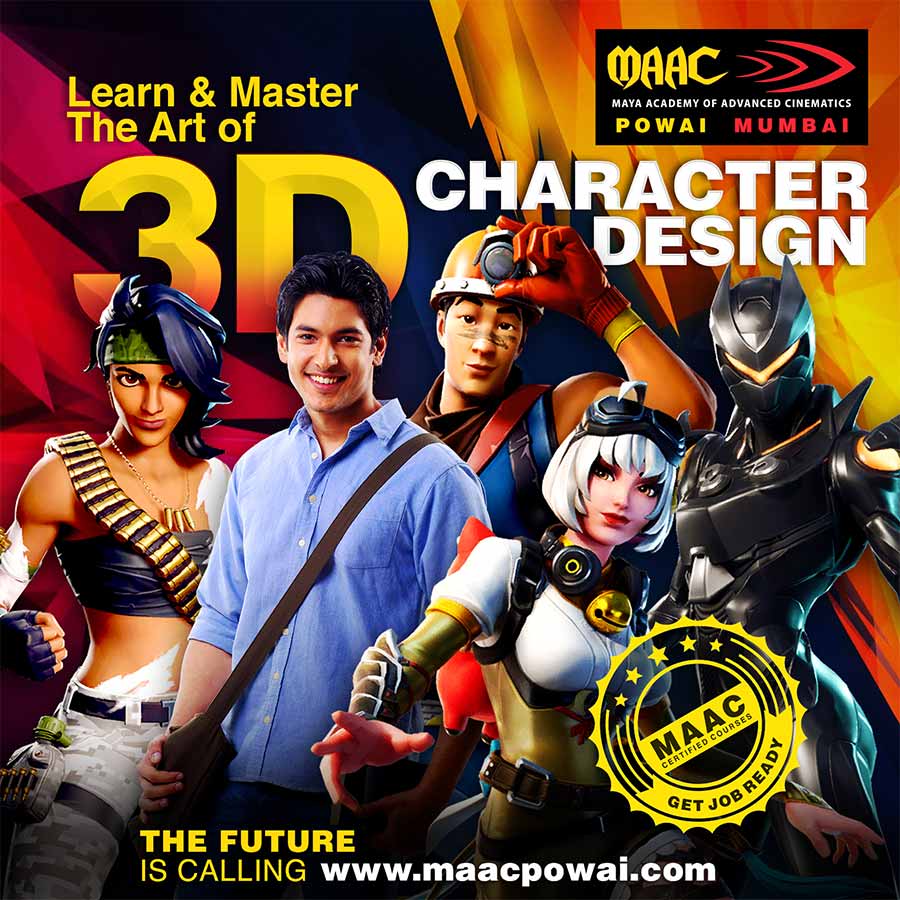 Social media ad for MAAC Powai designed by Sudhir Jagtap