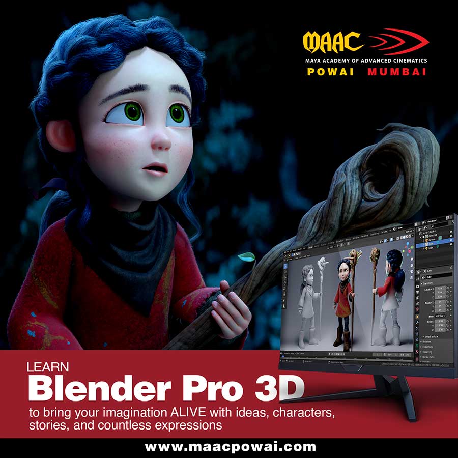 Social media ad for Blender pro course designed by Sudhir Jagtap